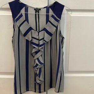 Sleeveless silk blouse
